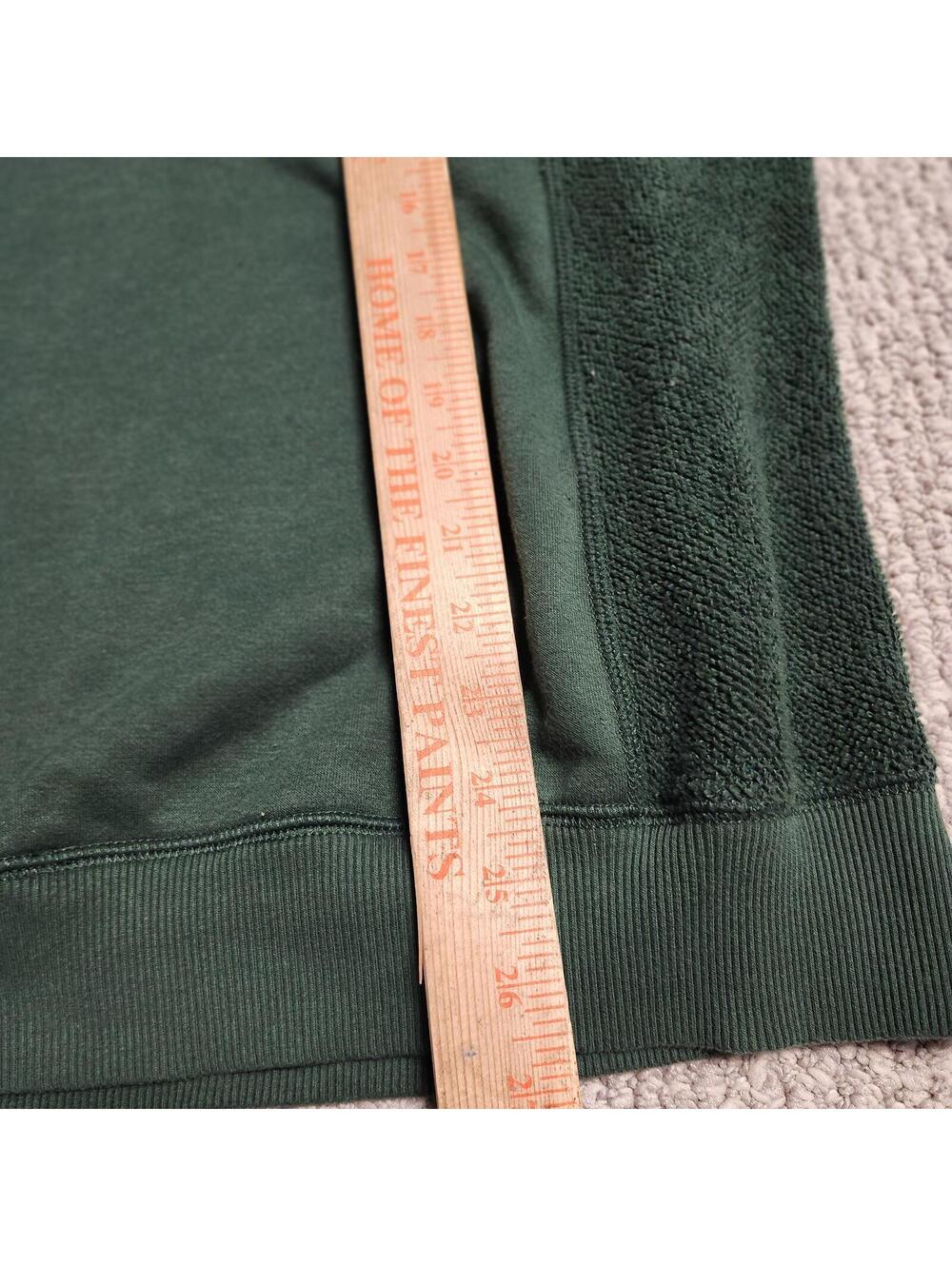 aerie Green Medium Fleece Panel Sweatshirt Pullover - Picture 3 of 9